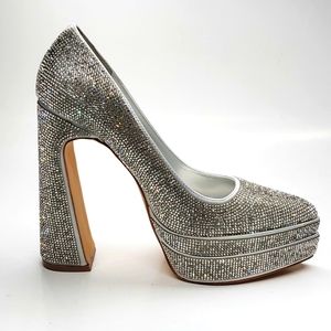 Mata Amara Bling Platform Pointed Toe Shoes 9 NWOT